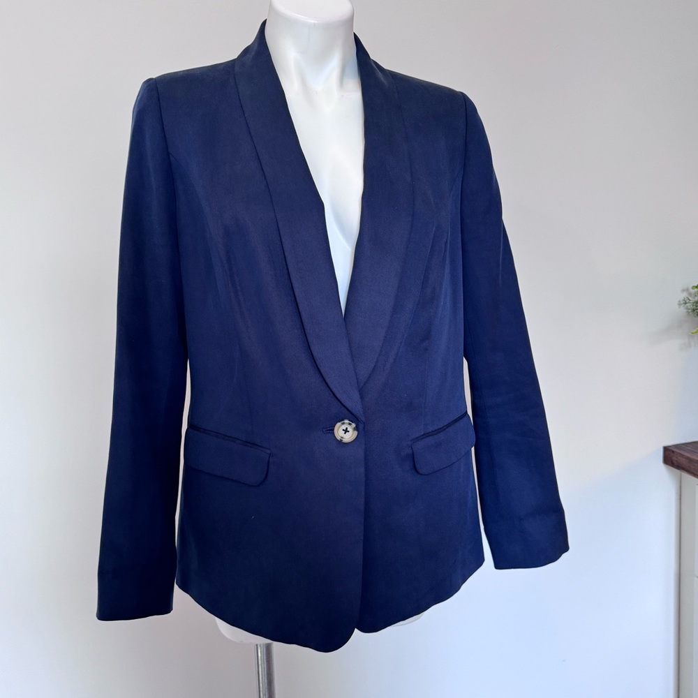 Boden Single Breast Navy Blazer Jacket - Picture 12 of 12